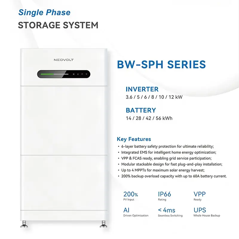 7 kWh stabelbart LiFePO4-batterimodul